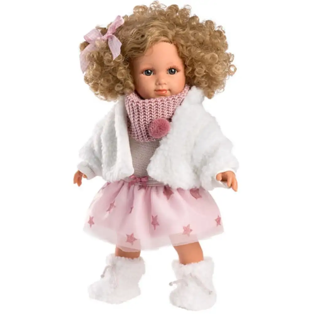 imagen de Llorens: Elena muñeca de 35cm con cabello rizado 1