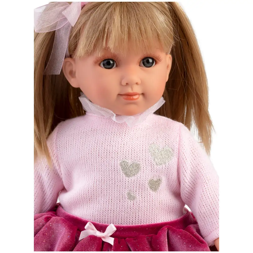 imagen de Llorens: Elena muñeca de 35cm en falda roja 3