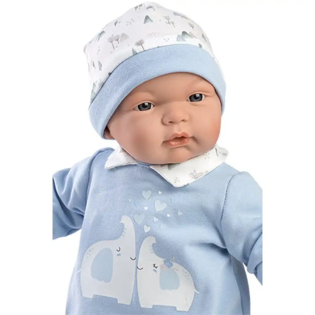 imagen de Llorens: Joel muñeca en un pelele de elefantes de 38 cm 3