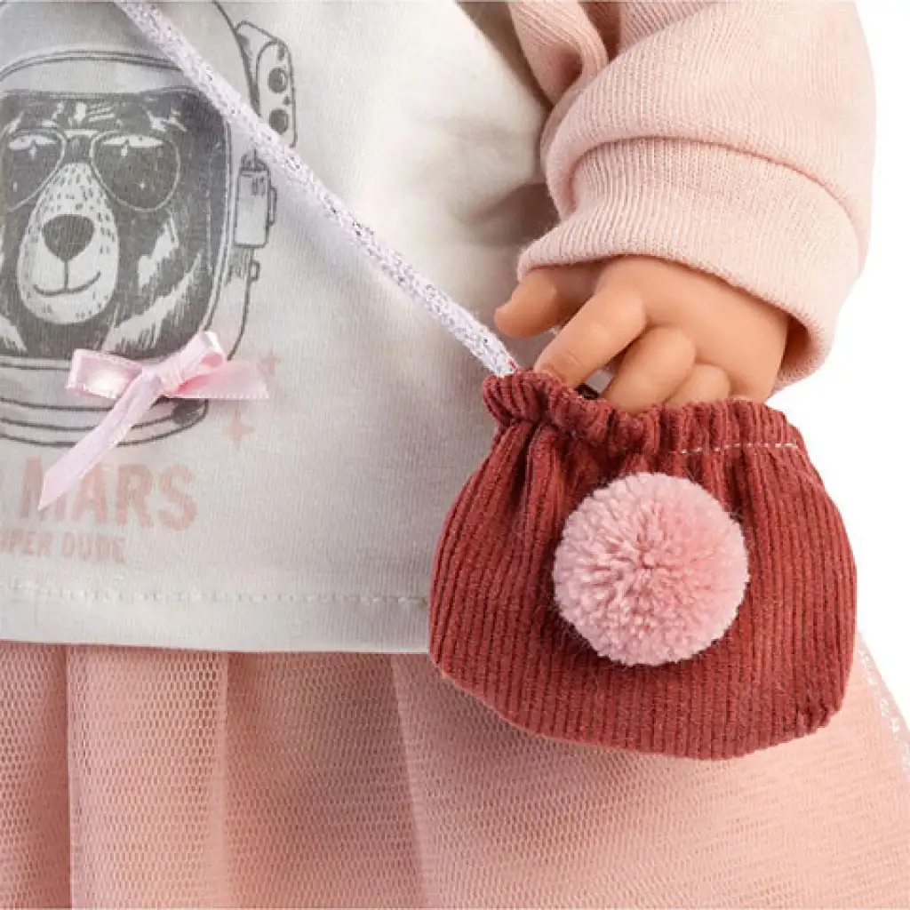 imagen de Llorens: Julia muñeca llorona con chaleco de 42cm 3