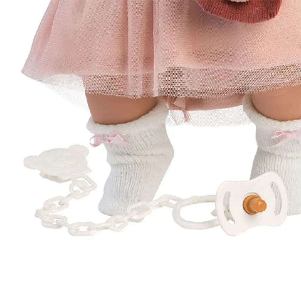 imagen de Llorens: Julia muñeca llorona con chaleco de 42cm 4
