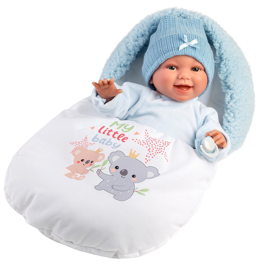 imagen de Llorens: Liam muñeca llorona de 38 cm con saco de dormir 1