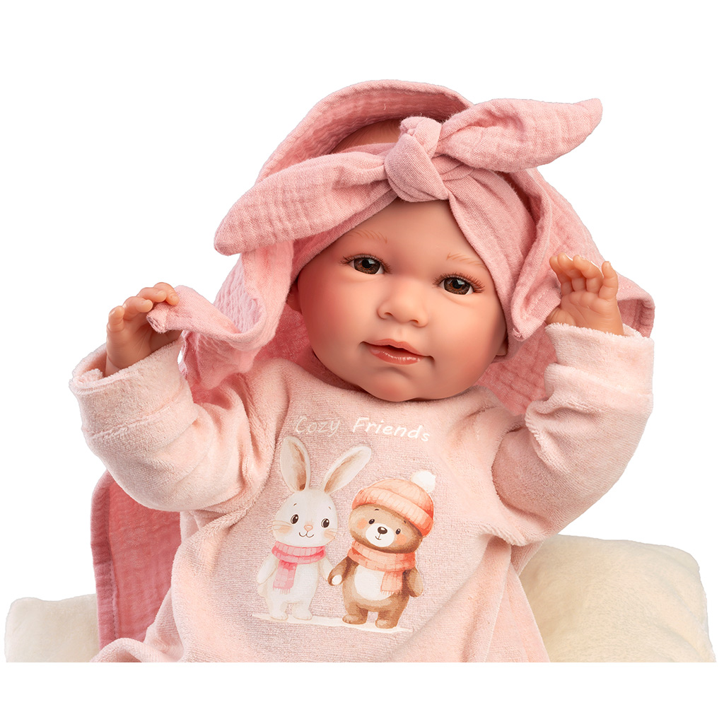imagen de Llorens: Mimi muñeca llorona de 42 cm con almohada y manta 4