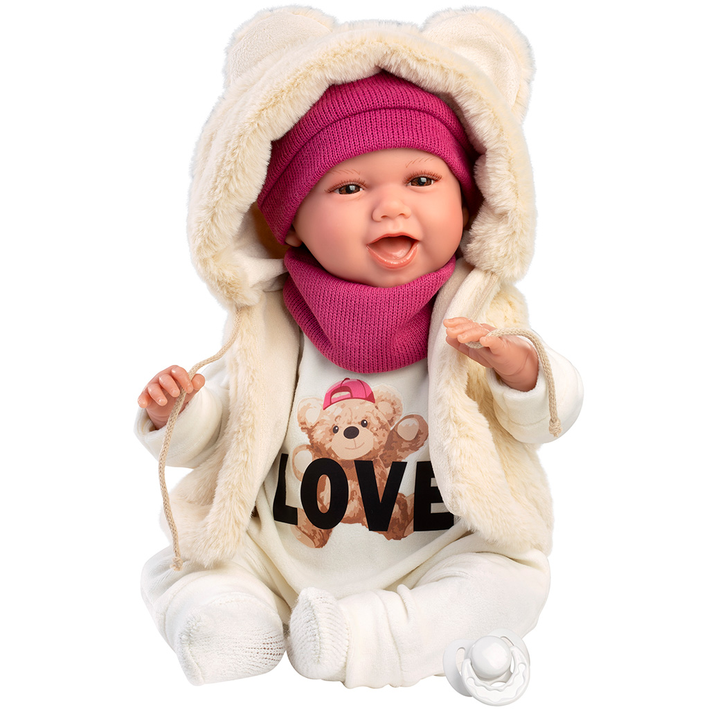 imagen de Llorens: Mimi muñeca llorona de 42 cm en conjunto Love Bear 4