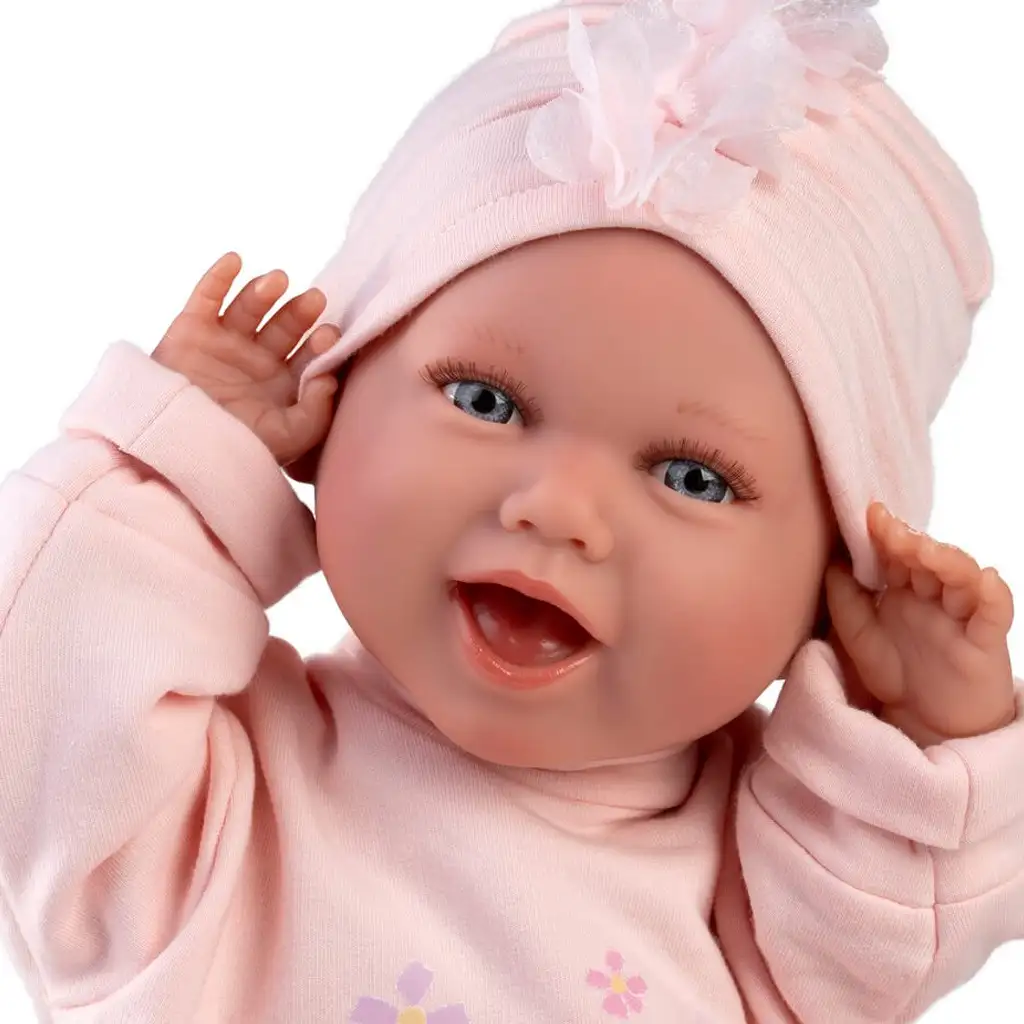 imagen de Llorens: Mimi muñeca sonriente de 42 cm con chupete y cuna 3