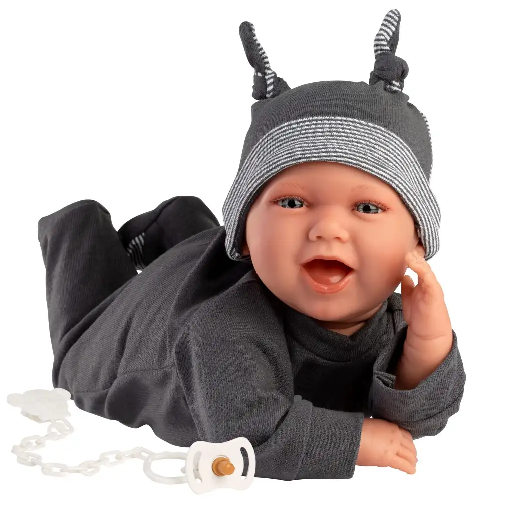 imagen de Llorens: Mimo de 42 cm con sonido en pijama negro 2