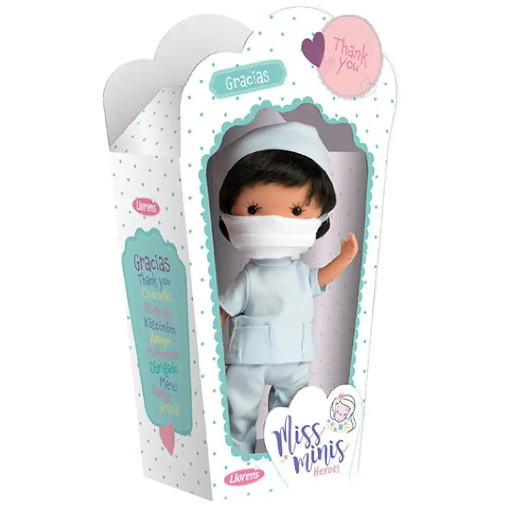 imagen de Llorens: Muñeca enfermera Miss Minis 26cm 1