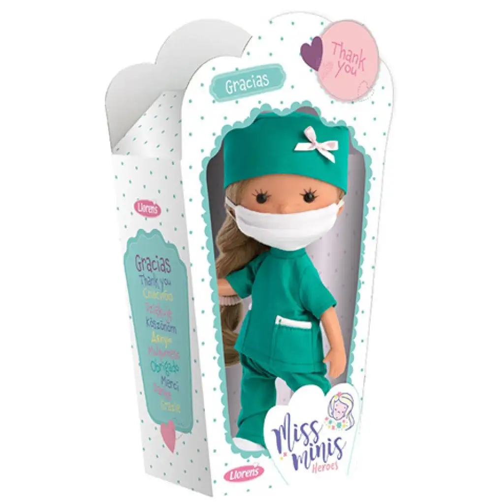 imagen de Llorens: Muñeca enfermera Miss Minis 26cm 1