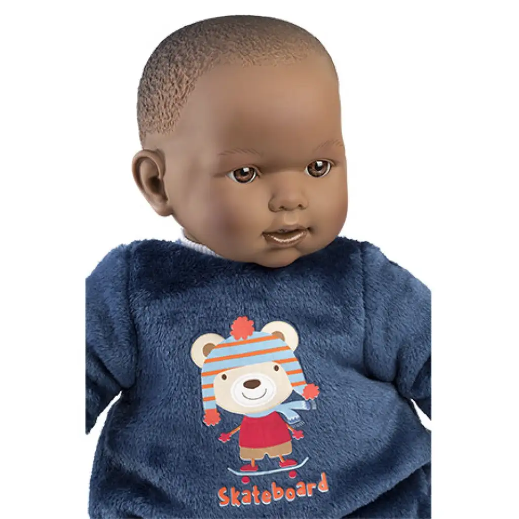 imagen de Llorens: Muñeca Zareb con pijama de peluche y chupete 42cm 3
