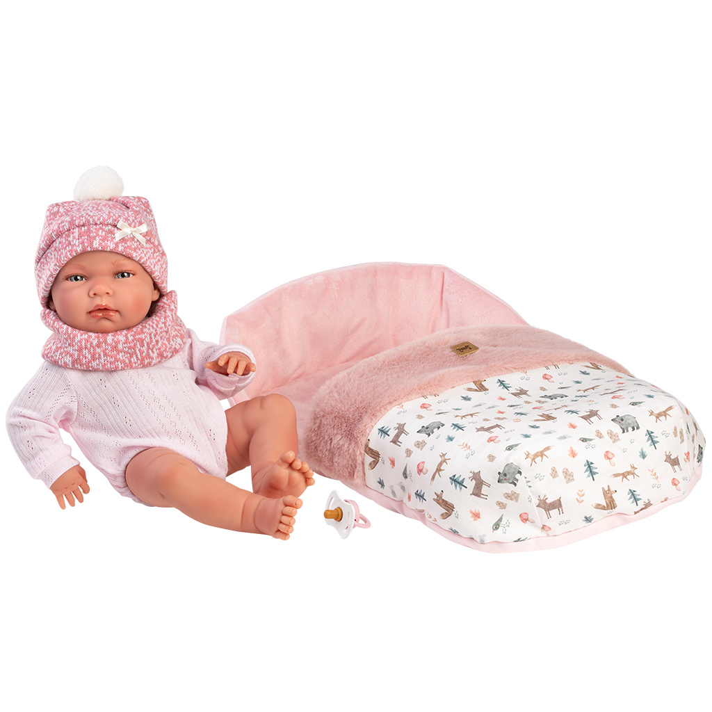 imagen de Llorens: Nica muñeca recién nacida de 40 cm con saco de dormir 2