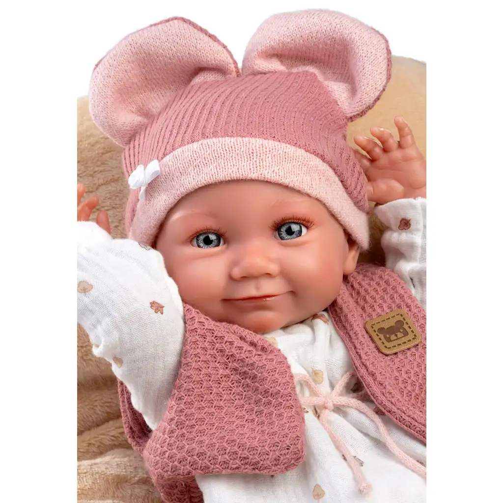 imagen de Llorens: Nica muñeca recién nacida niña con almohada suave 38cm 3