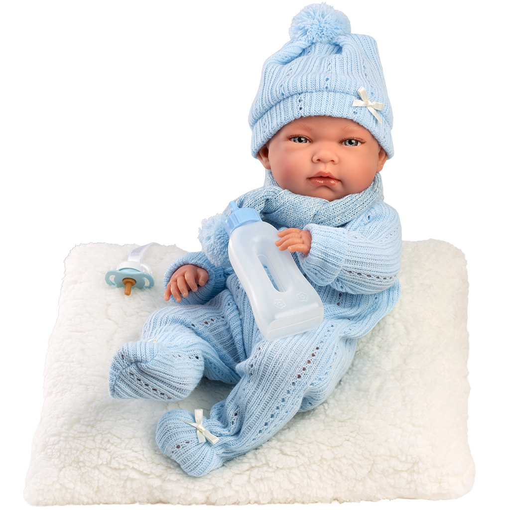 imagen de Llorens: Nico muñeca recién nacida de 40 cm con biberón y almohada 2