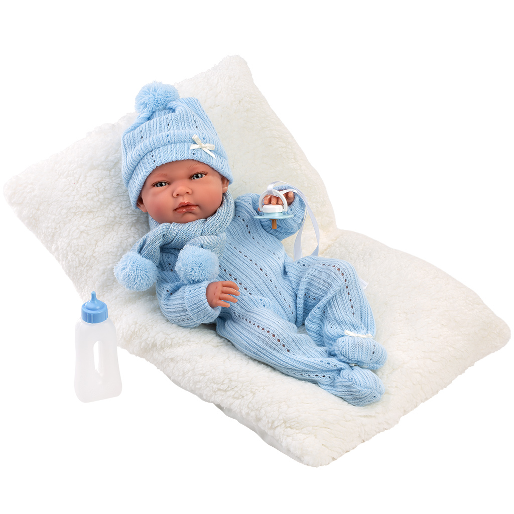 imagen de Llorens: Nico muñeca recién nacida de 40 cm con biberón y almohada 3