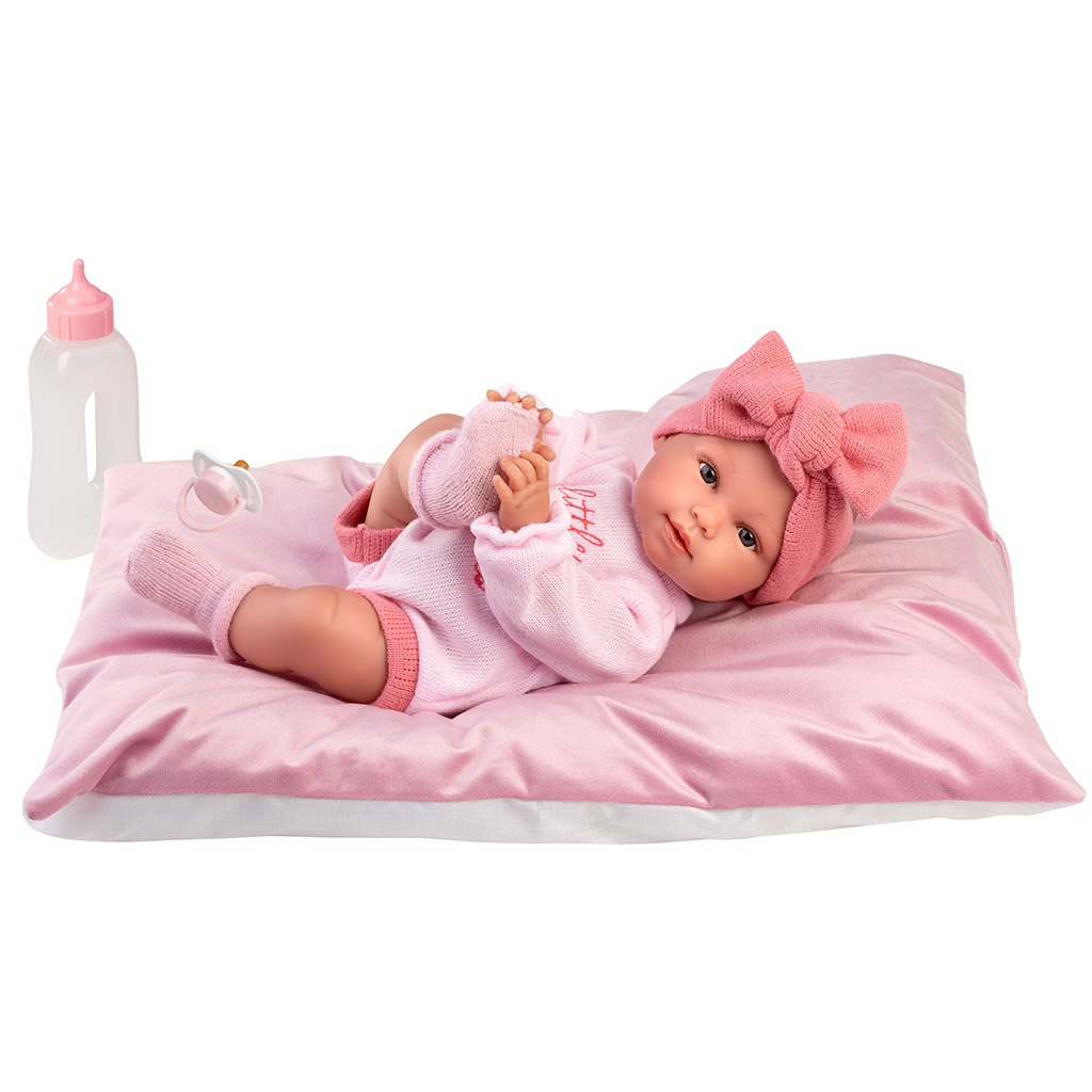 imagen de Llorens: Olivia muñeca llorona de 38 cm con almohada 2