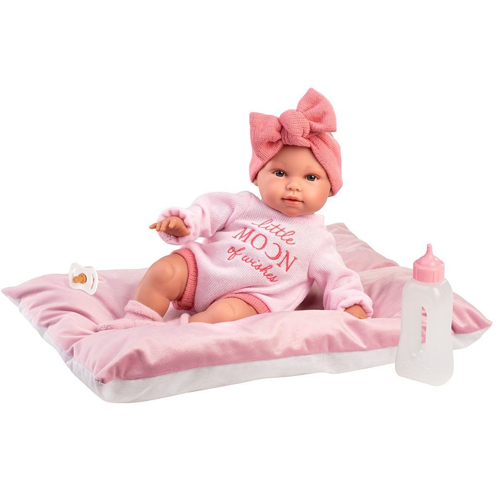 imagen de Llorens: Olivia muñeca llorona de 38 cm con almohada 1