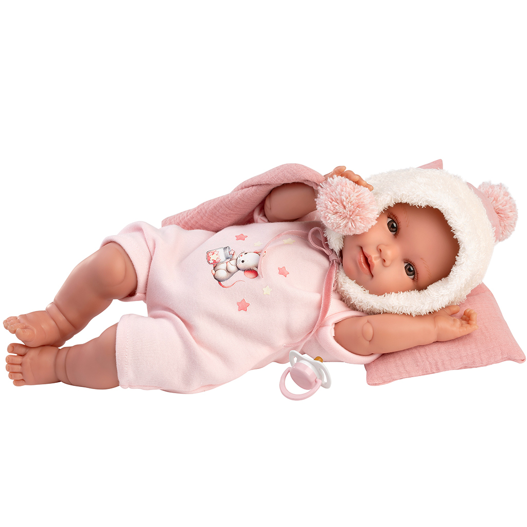 imagen de Llorens: Olivia muñeca llorona de 38 cm con manta 3