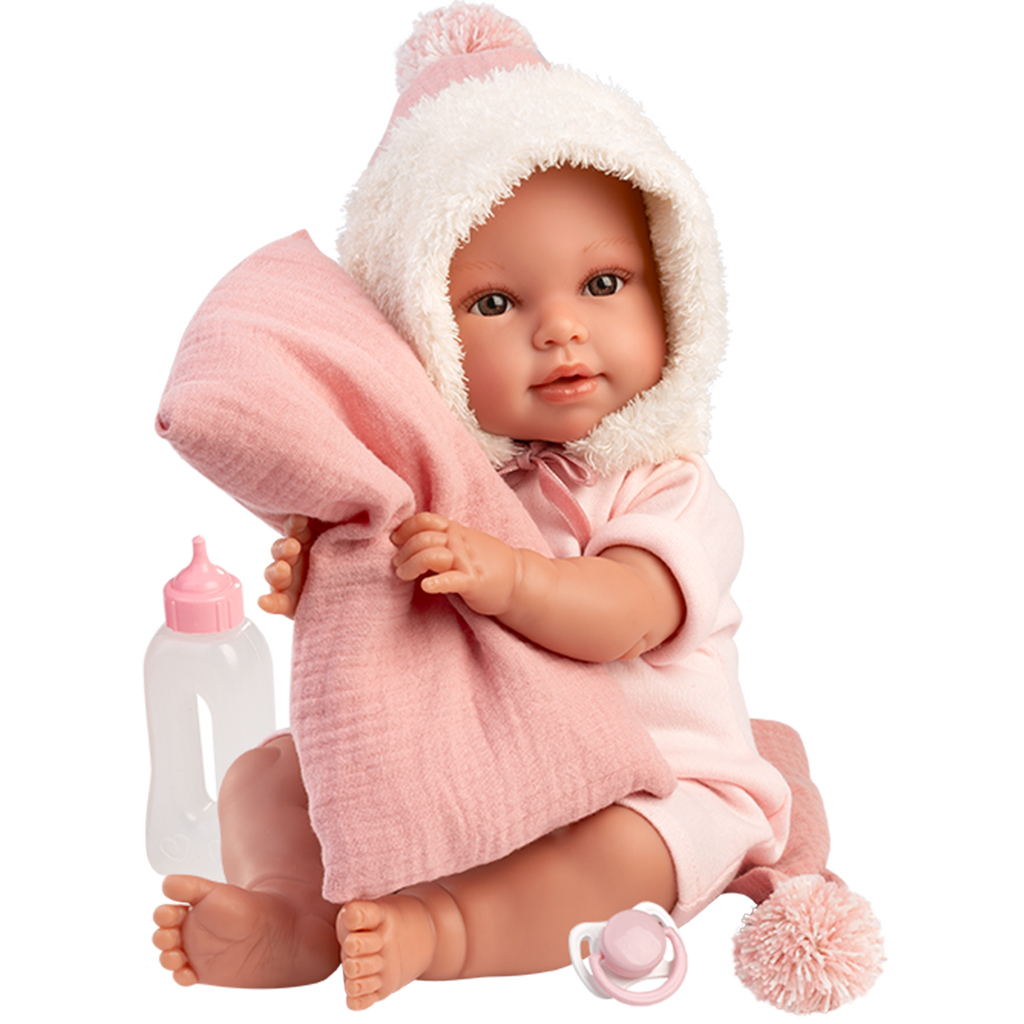 imagen de Llorens: Olivia muñeca llorona de 38 cm con manta 4