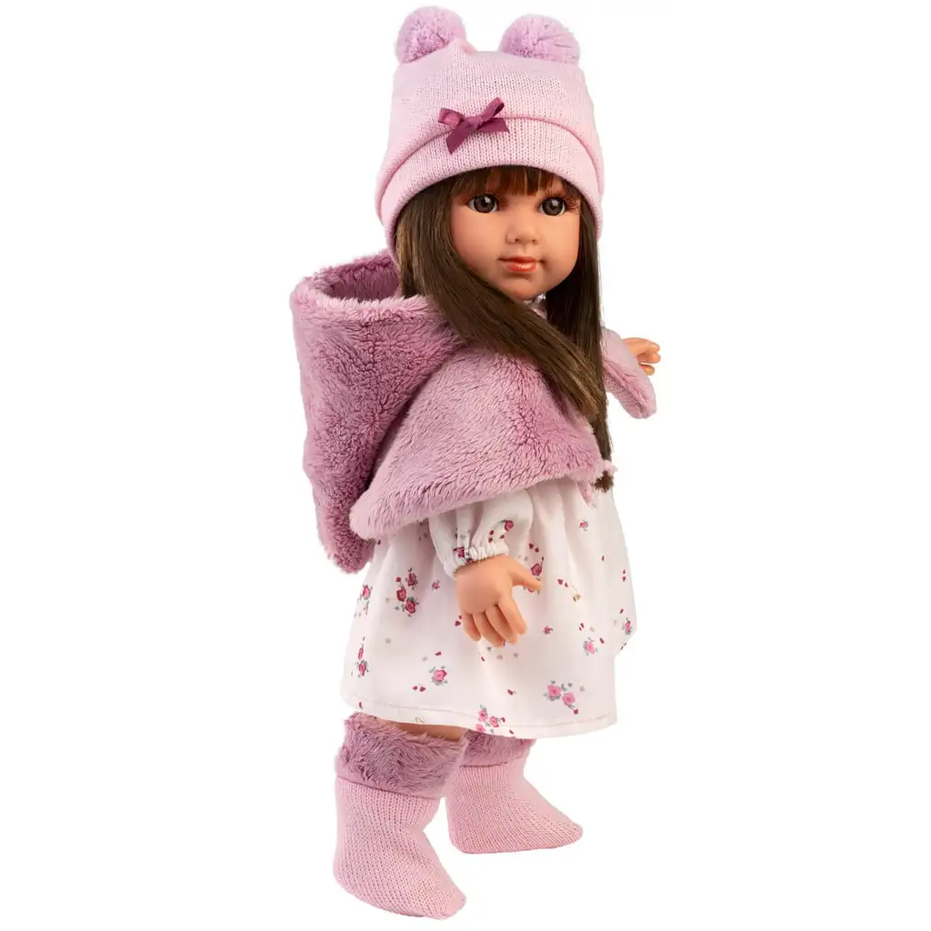 imagen de Llorens: Sara muñeca de 35 cm en falda rosa con flores 2
