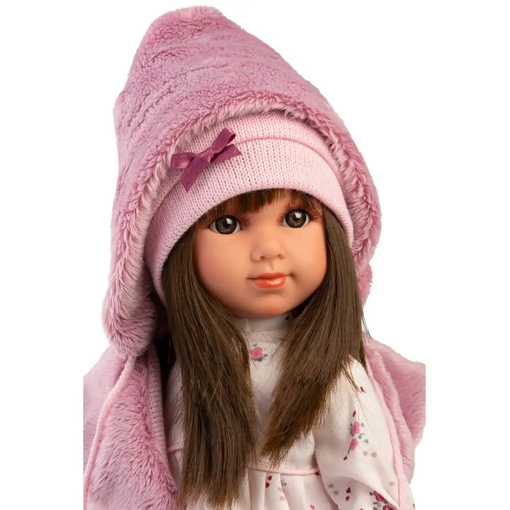 imagen de Llorens: Sara muñeca de 35 cm en falda rosa con flores 4