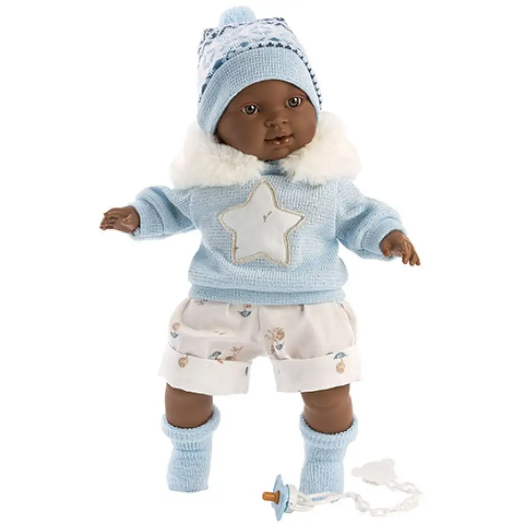 imagen de Llorens: Sirham muñeca de 38cm con ropa estrellada 1