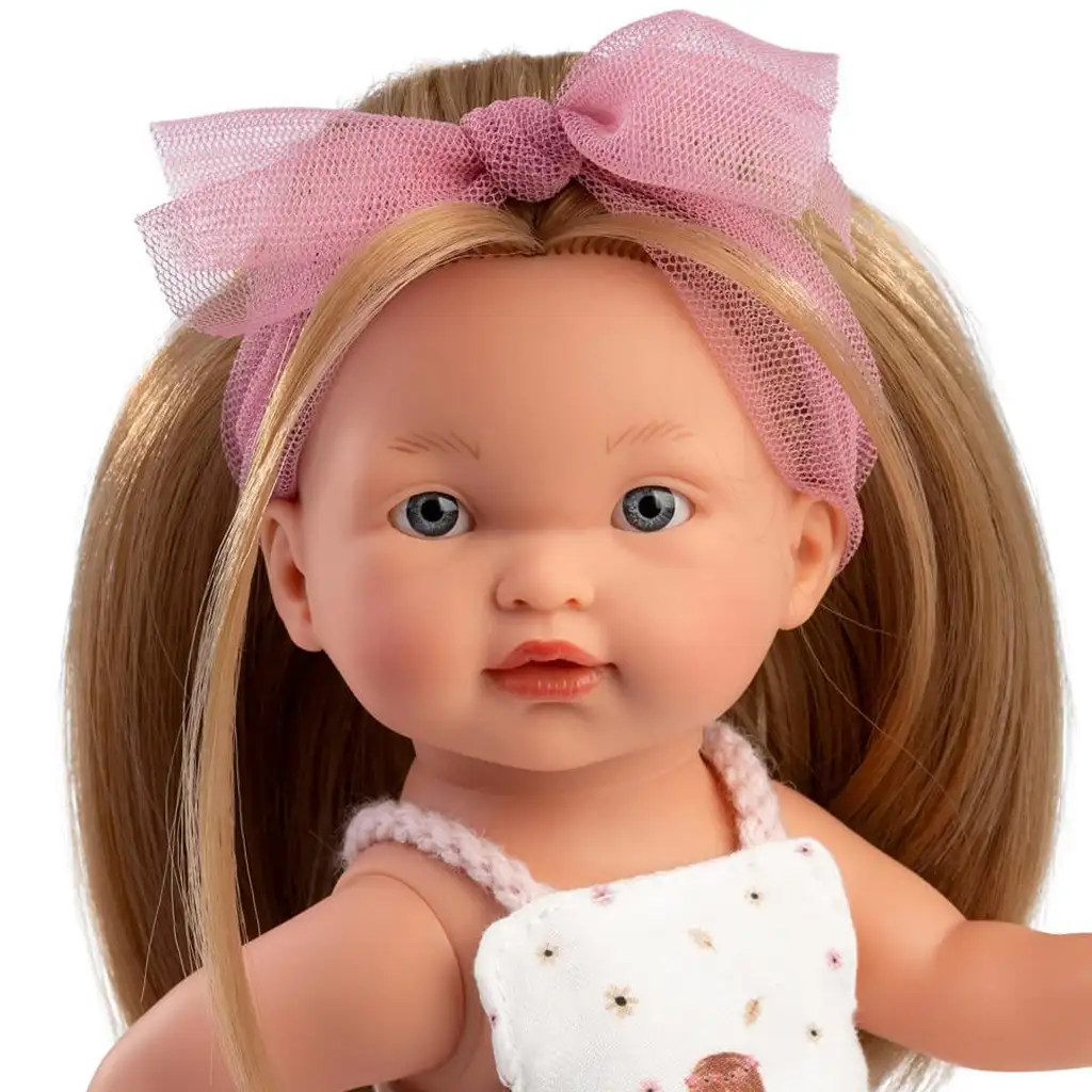 imagen de Llorens: Valeria muñeca de 28 cm con falda estampada 4