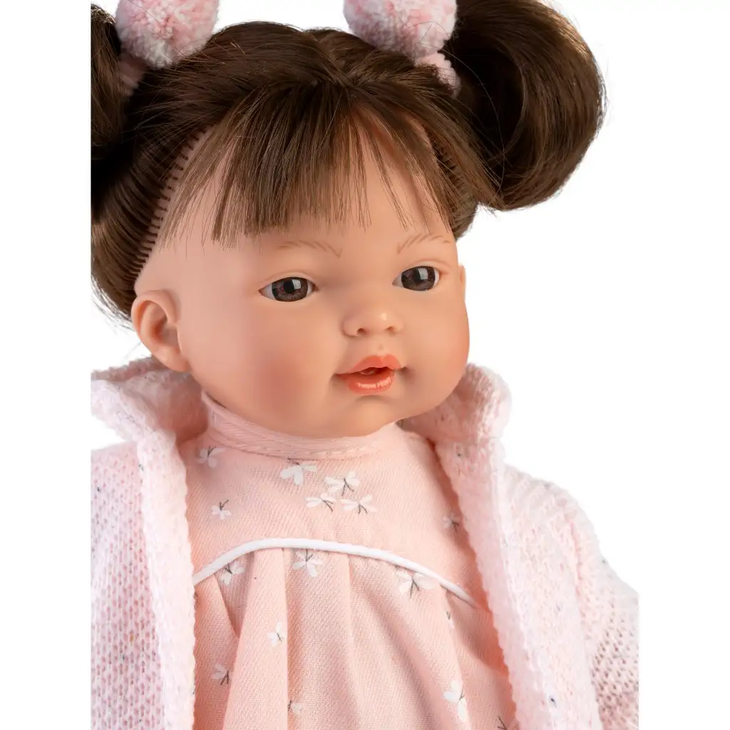 imagen de Llorens: Vera muñeca de 33 cm con sonido en ropa rosa 2