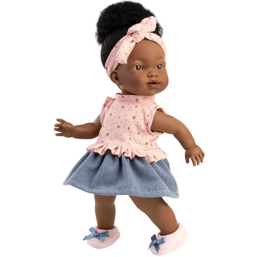 imagen de Llorens: Zoé muñeca de 28 cm con ropa de estrellas 4