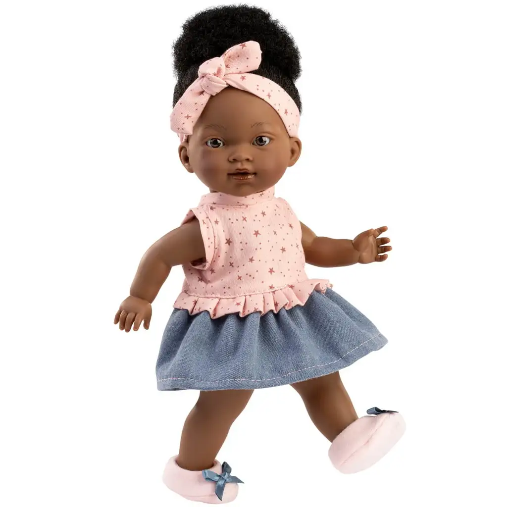 imagen de Llorens: Zoé muñeca de 28 cm con ropa de estrellas 1