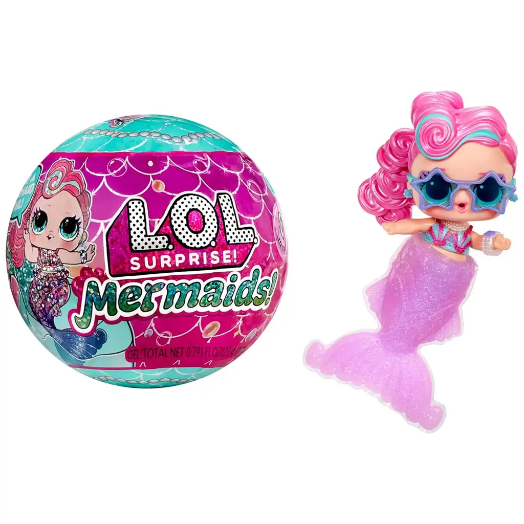 imagen de L.O.L. Surprise: Sorpresa de sirena pequeños hazlo tú mismo con cola de sirena que cambia de color 1ud 1