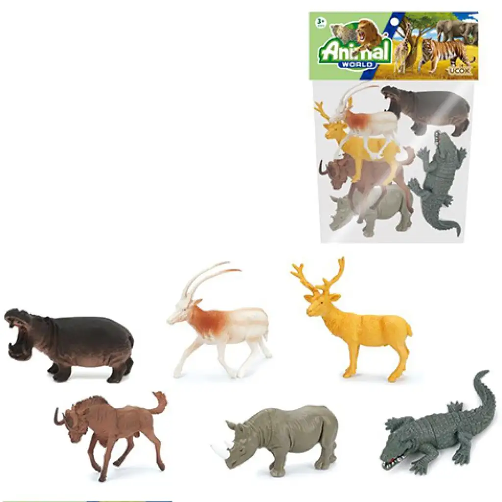 imagen de Los animales del mundo set de figuras de 6 piezas 12cm 1