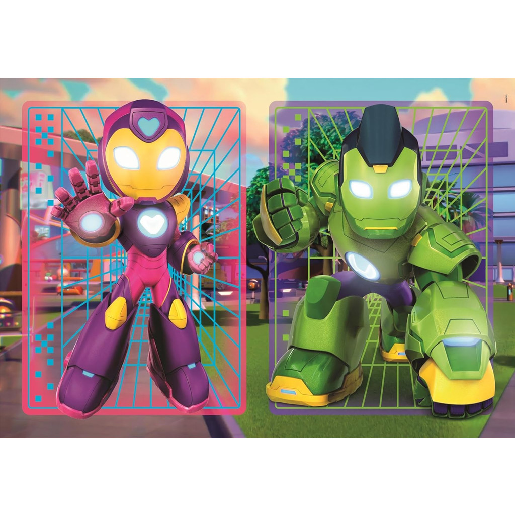 imagen de Los maravillosos amigos de Iron Man 2x20 piezas Supercolor puzzle - Clementoni 3