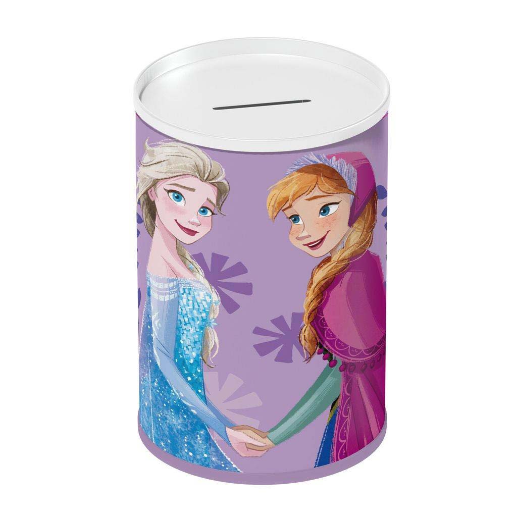 imagen de Luna: Alcancía metálica en forma de cilindro de Disney Frozen 10x15cm 1
