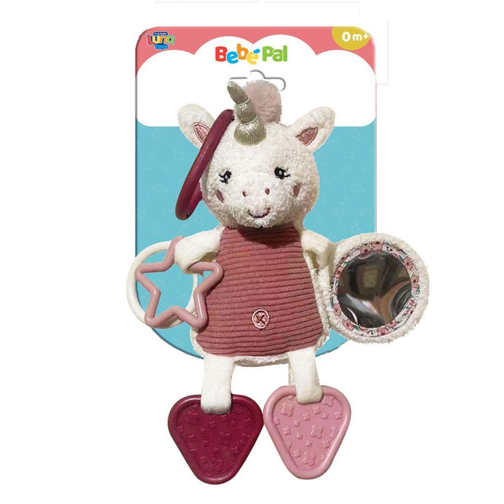 imagen de Luna: Bebé Pal - Unicornio de peluche para bebés con mordedor 1