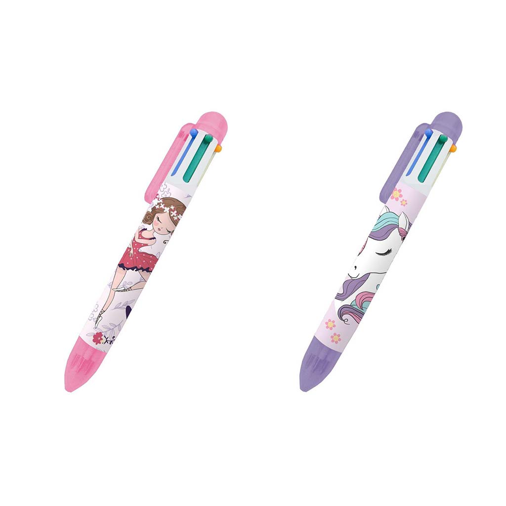 imagen de Luna: Bolígrafo de 6 colores con diseño de chicas de Must Team, varios 1ud 2