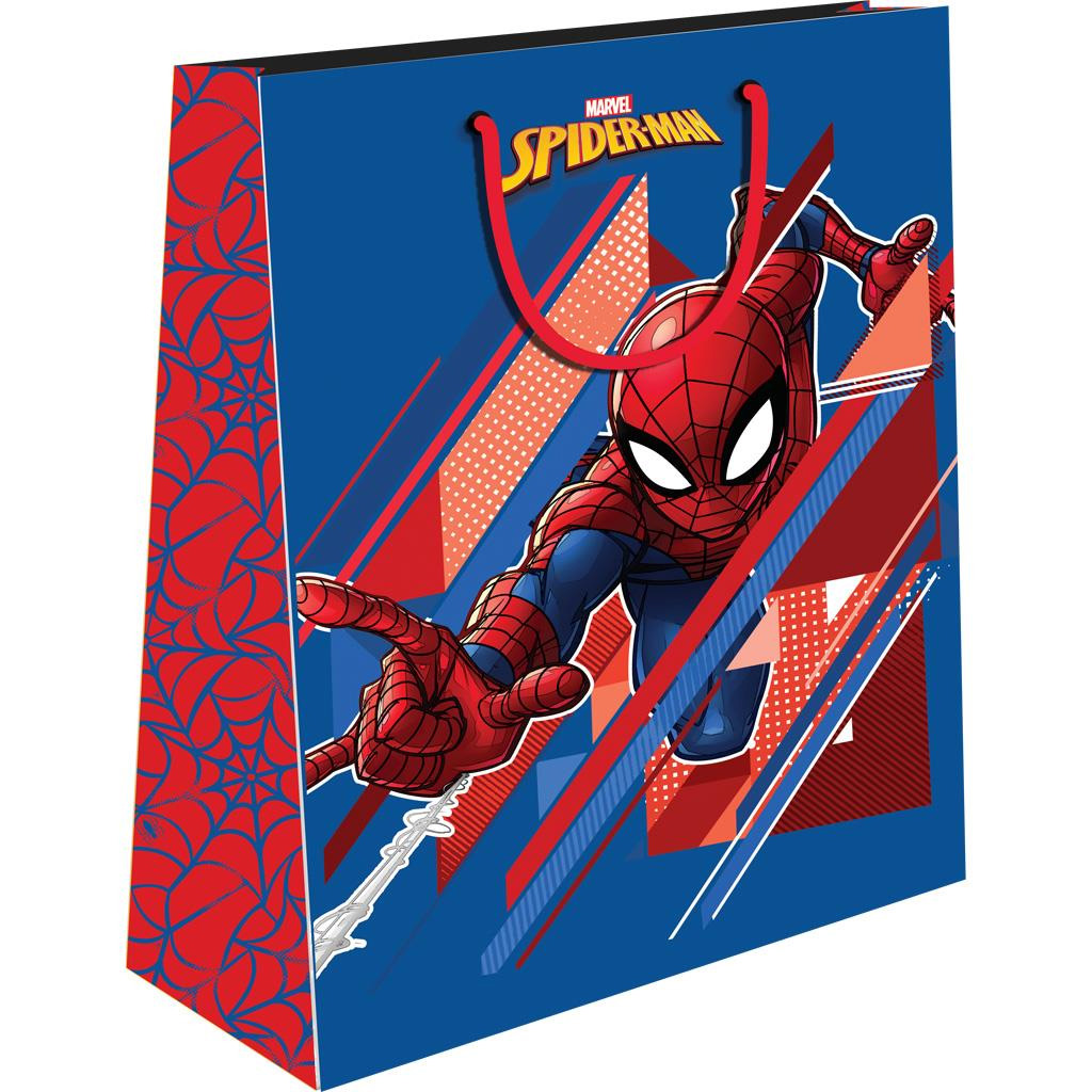 imagen de Luna: Bolsa de regalo con diseño de Spiderman en dos versiones 1ud 18x23x11 cm 2