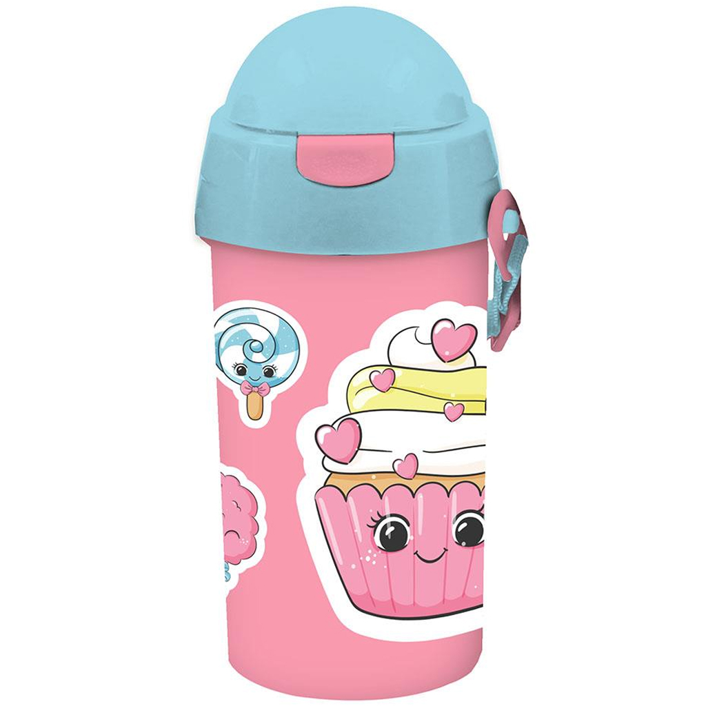 imagen de Luna: Botella de plástico para chicas Must Team en varias versiones 500ml 1ud 3