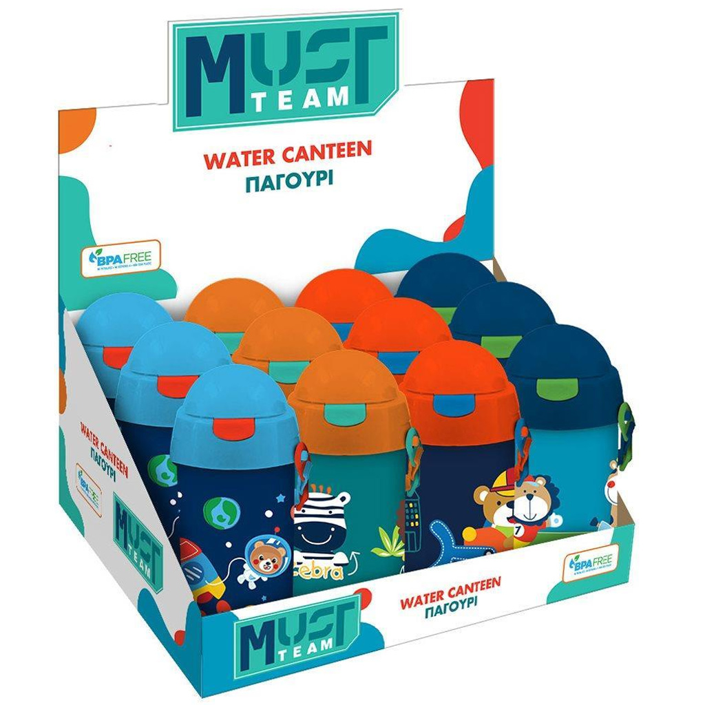 imagen de Luna: Botella Must Team con diseños de niños en varias versiones 500ml 1ud 1