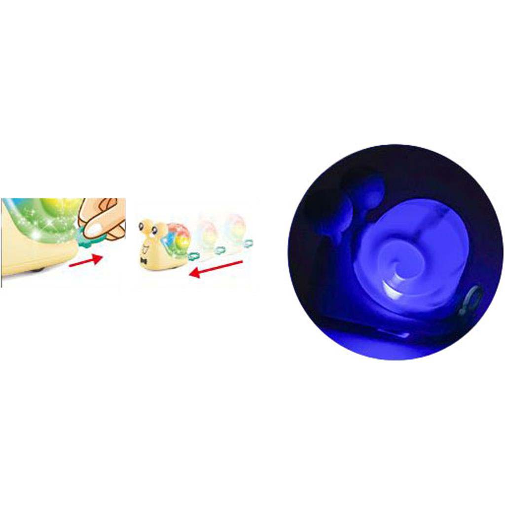imagen de Luna: Caracol iluminado y acelerado de juguete para niños, varios colores, 1 unidad 2