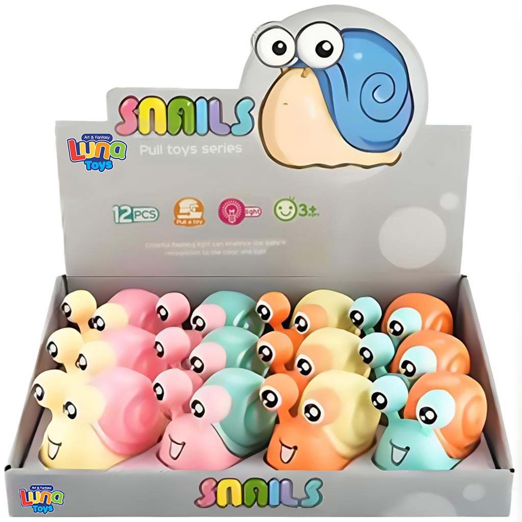 imagen de Luna: Caracol iluminado y acelerado de juguete para niños, varios colores, 1 unidad 1