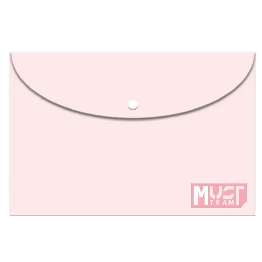 imagen de Luna: Carpeta de botón en color rosa pastel A/4 1