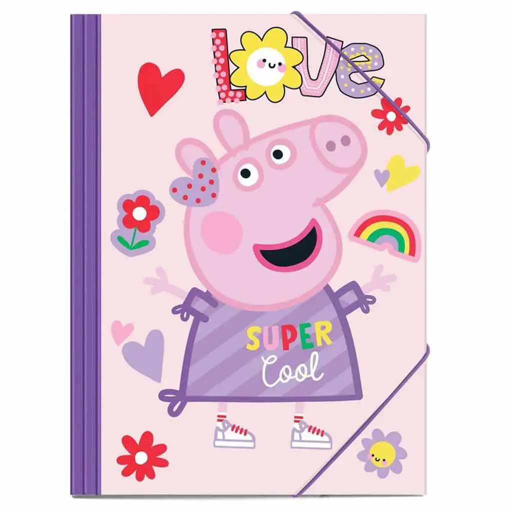 imagen de Luna: Carpeta de goma de Peppa cerdita para hojas A/4 25x35cm 1