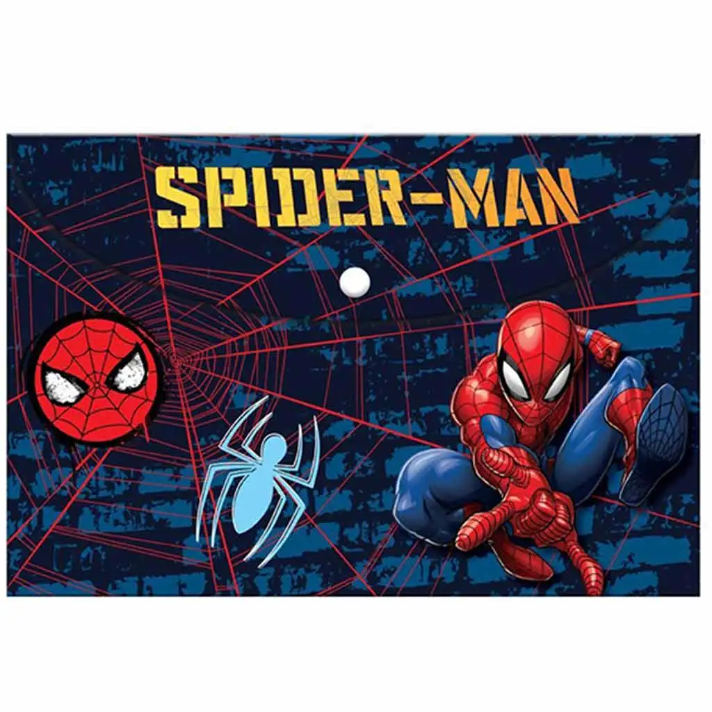 imagen de Luna: Carpeta de plástico con broche de Spiderman tamaño A/4 1