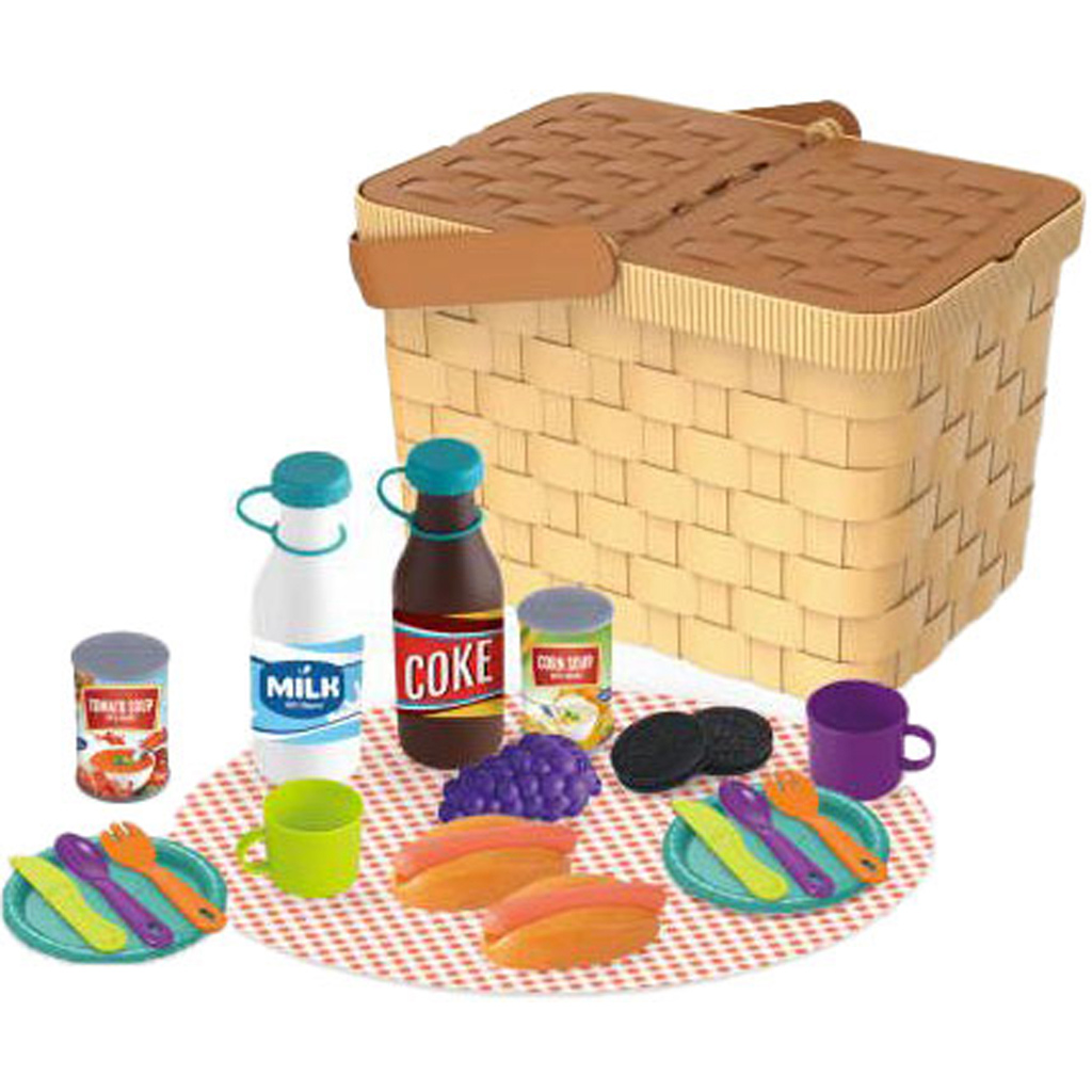 imagen de Luna: Conjunto de juego de picnic en cesta de 25 piezas 2