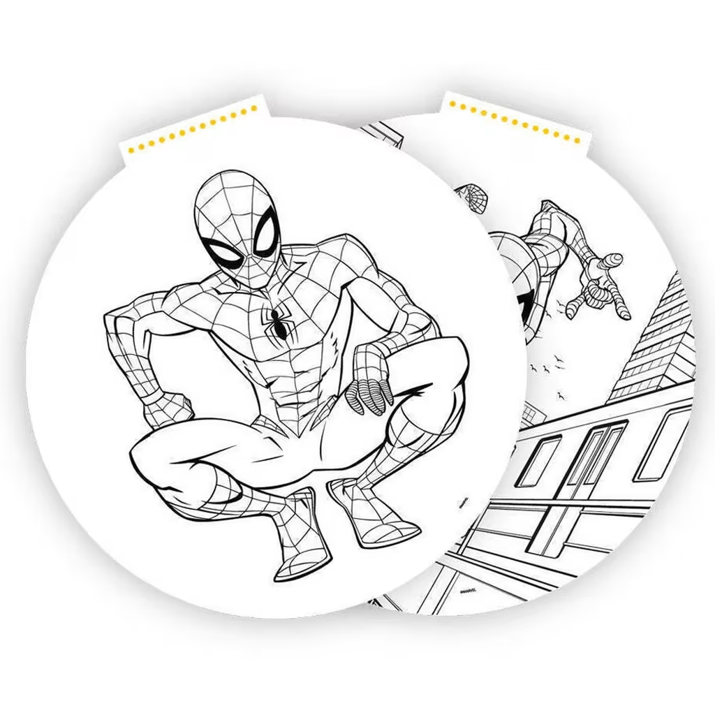 imagen de Luna: Cuaderno de bocetos creativo de 40 páginas con diseño de Spiderman, pegatinas y plantillas 2