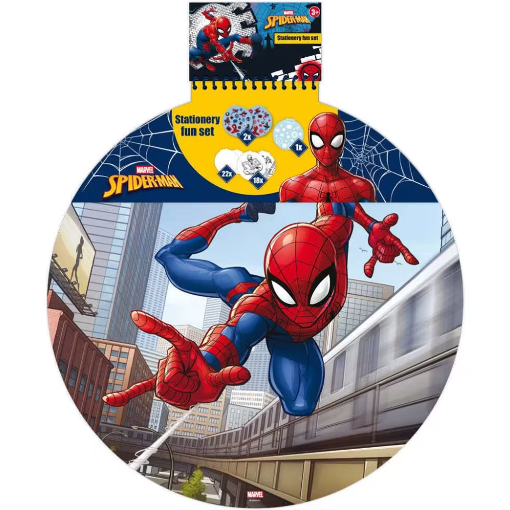 imagen de Luna: Cuaderno de bocetos creativo de 40 páginas con diseño de Spiderman, pegatinas y plantillas 1