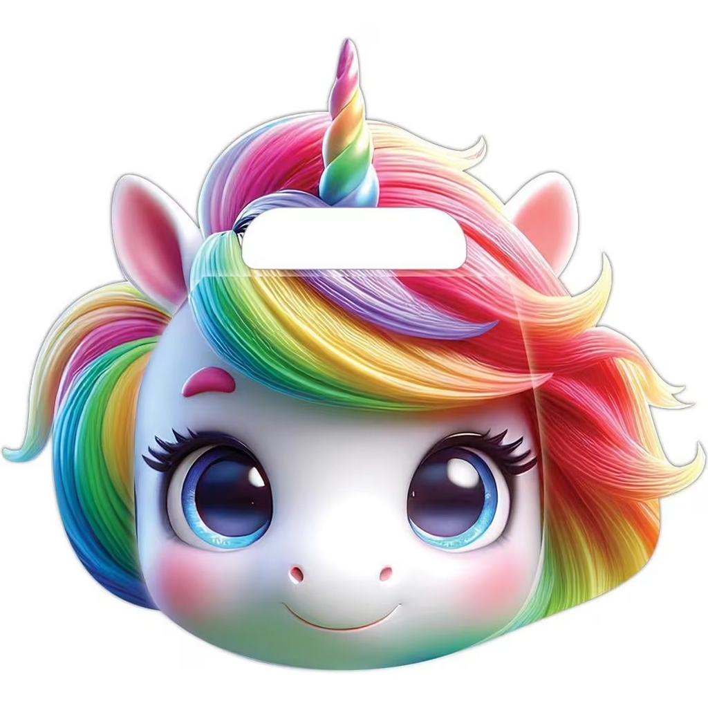 imagen de Luna: Cuaderno de bocetos en forma de unicornio de 40 hojas 28x28 cm 1