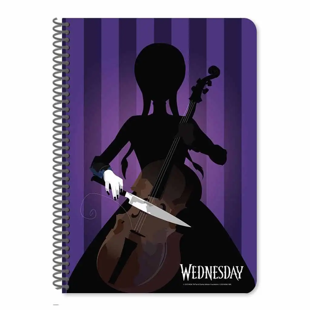imagen de Luna: Cuaderno espiral de líneas Wednesday A/4 60 páginas en dos versiones 1 unidad 3