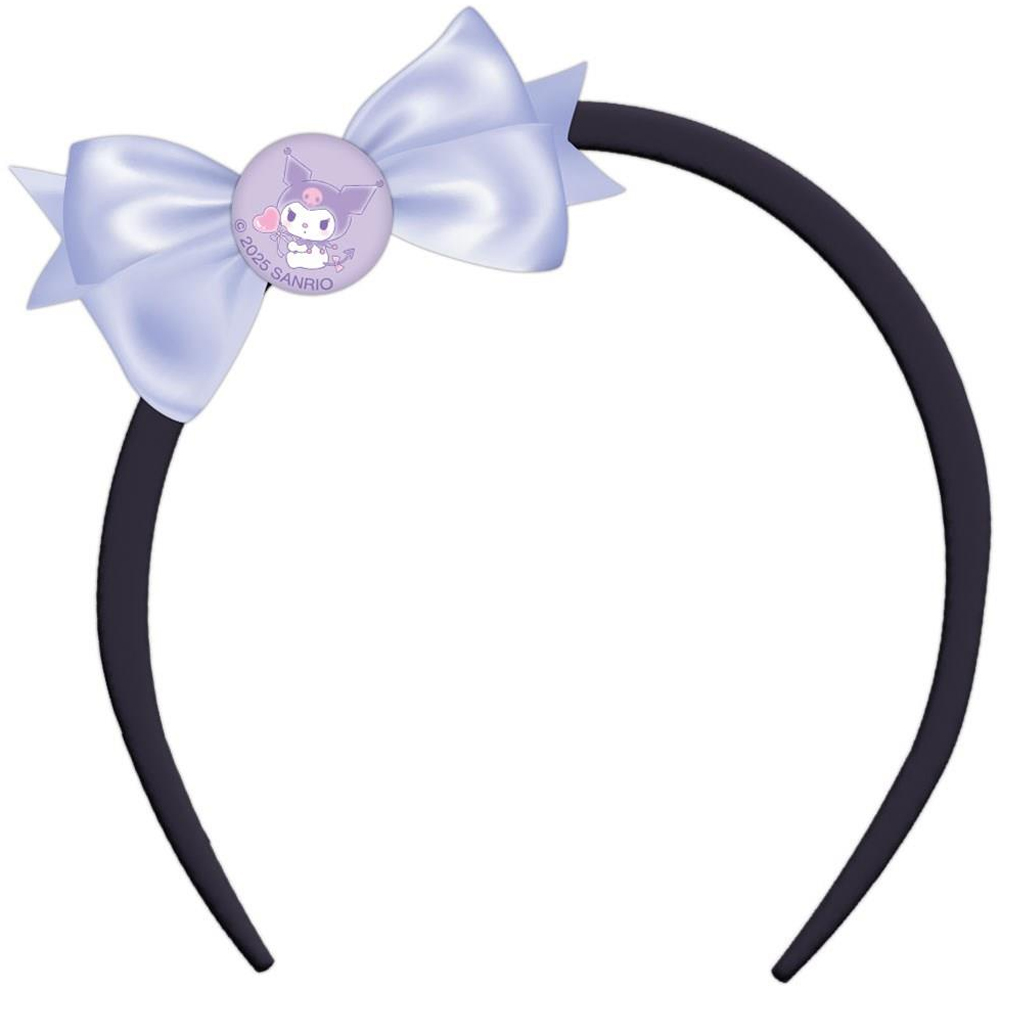 imagen de Luna: Diadema con estampado de Kuromi y lazo 2