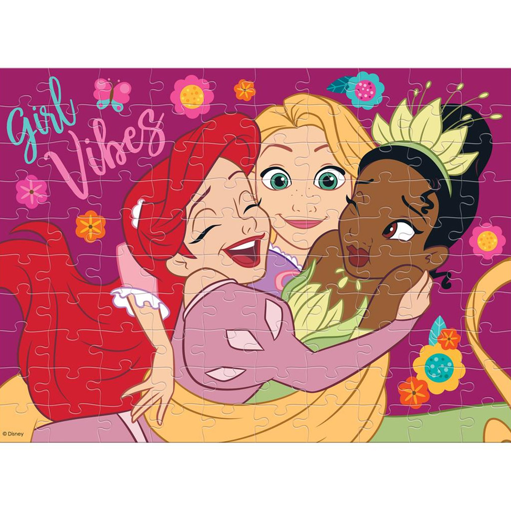 imagen de Luna: Disney princesas 2 en 1 100 piezas puzzle para colorear 2
