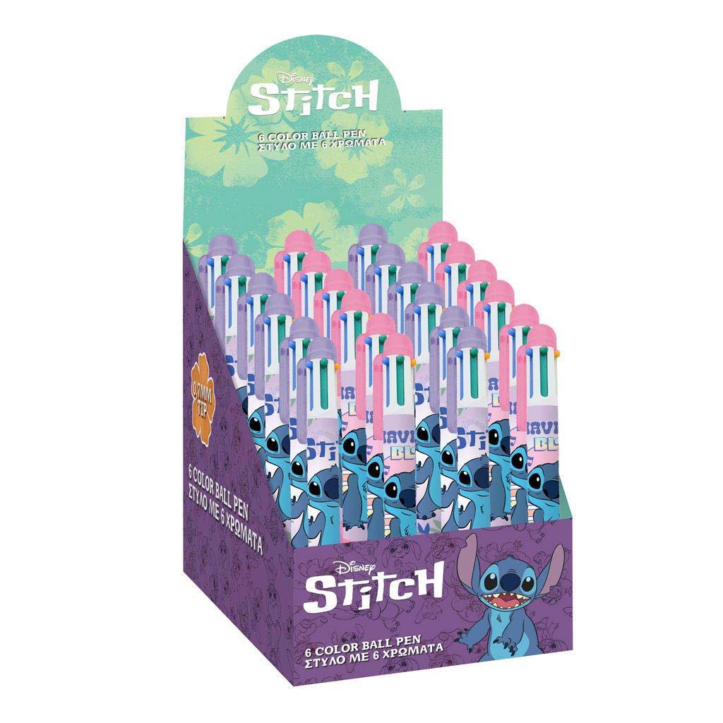 imagen de Luna: Disney Stitch bolígrafo de 6 colores varios 1ud 1